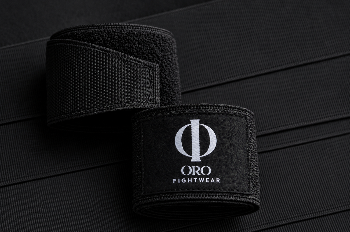 Rollos de vendas Negras ORO sobre fondo negro